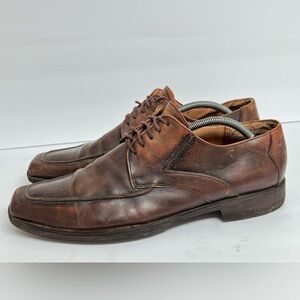 LLOYD Leather Shoes Brown Square Toe Vintage Derby German Old Money Luxury 10.5